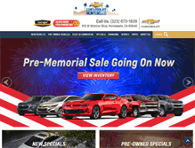 Tablet Screenshot of chevroletofmontebello.com